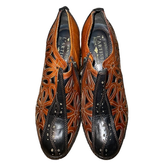 Spring Step‎ L'Artiste Arabella Women’s Leather Ankle Boot Black and Brown. - Picture 6 of 8